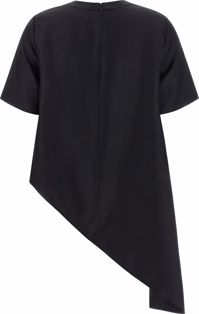 Loulou De Saison Black Silk Blouse