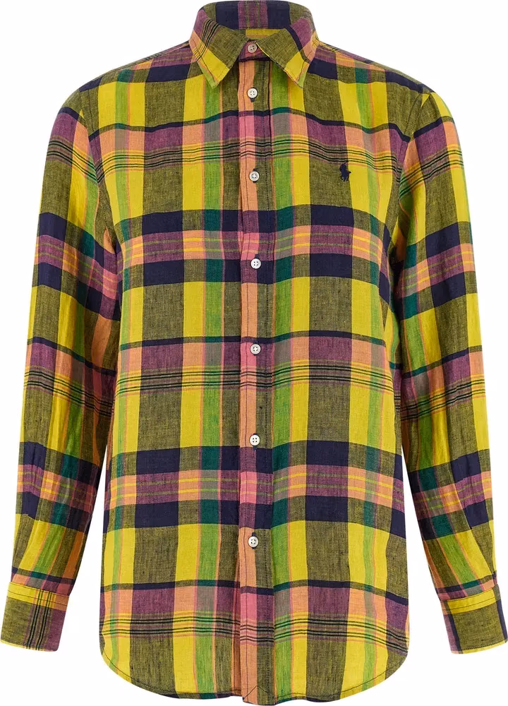 Polo Ralph Lauren Multicolor Linen Blouse