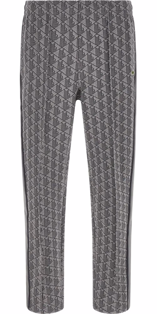 Lacoste Gray Polyester Joggers (Workout Pants)
