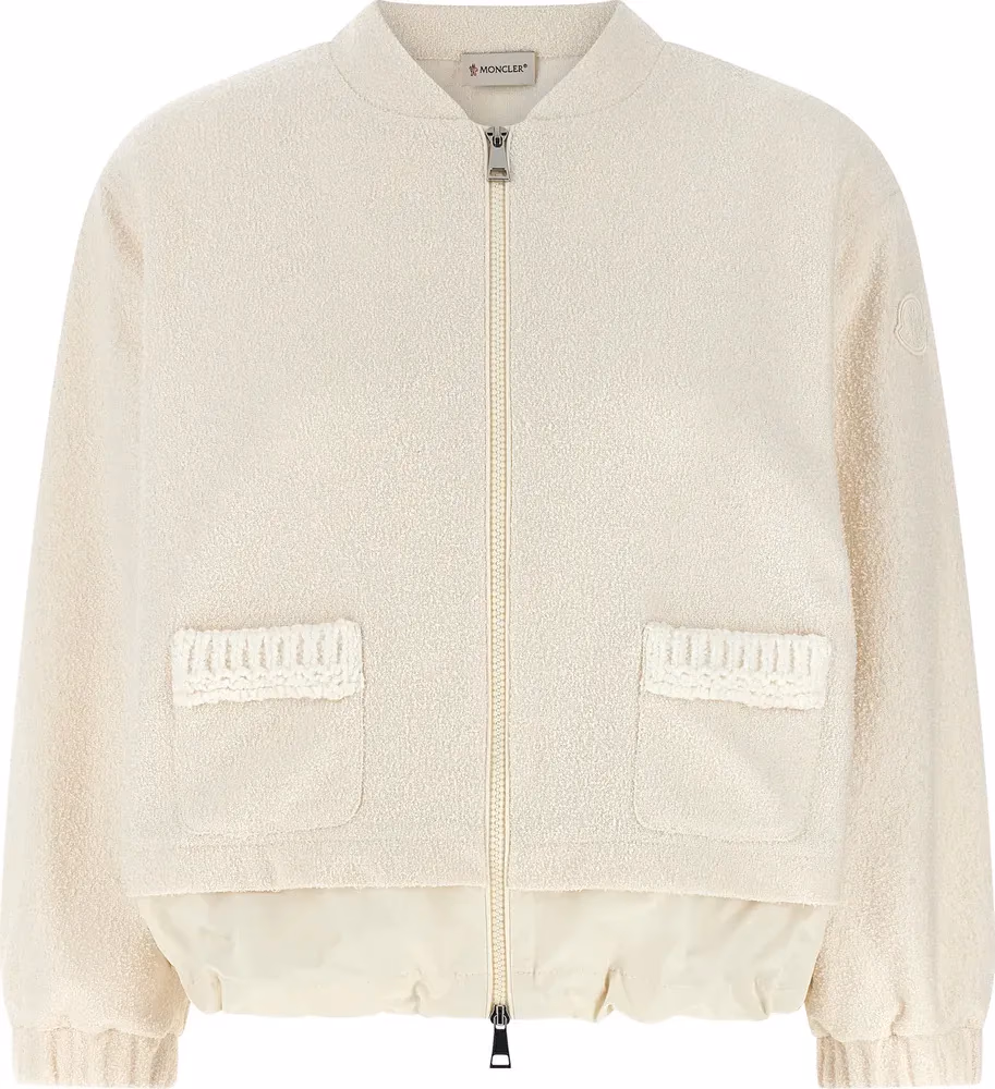 Moncler White Polyester Cardigan