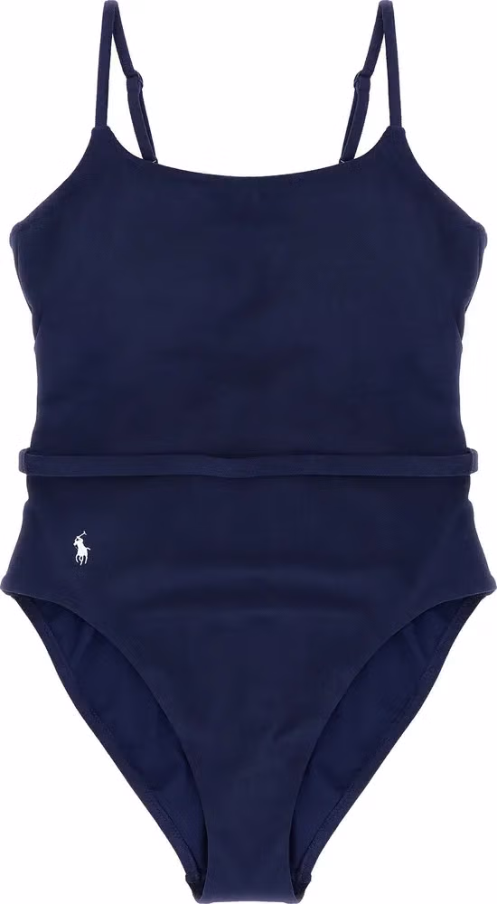 Polo Ralph Lauren Blue Polyester One-Piece Swimsuit