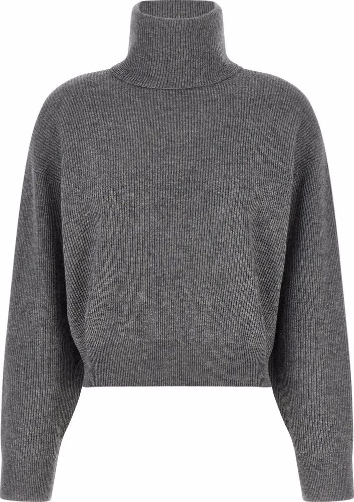Brunello Cucinelli Gray Virgin Wool Cardigan