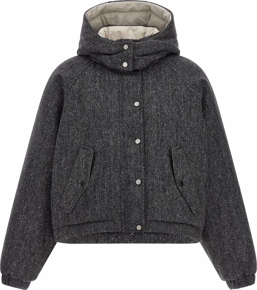 Brunello Cucinelli Gray Virgin Wool Jacket