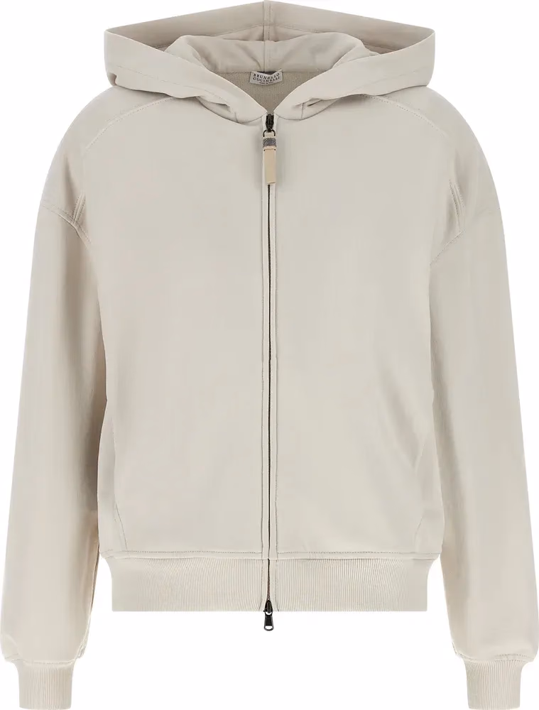 Brunello Cucinelli Beige Cotton Sweatshirt