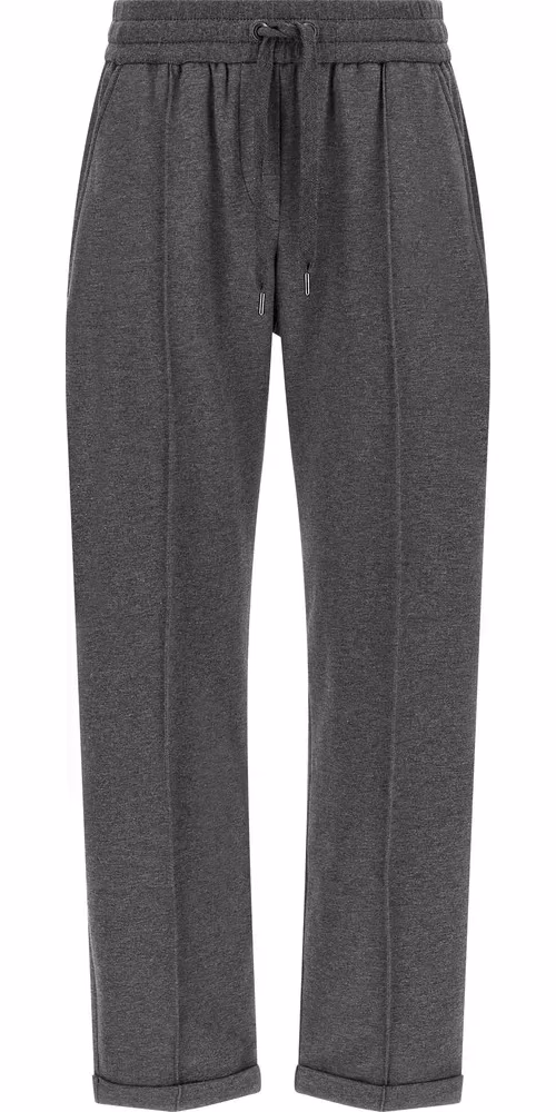 Brunello Cucinelli Gray Cotton Casual Pants