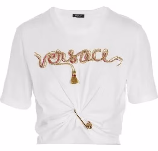 Versace White Cotton T-Shirt