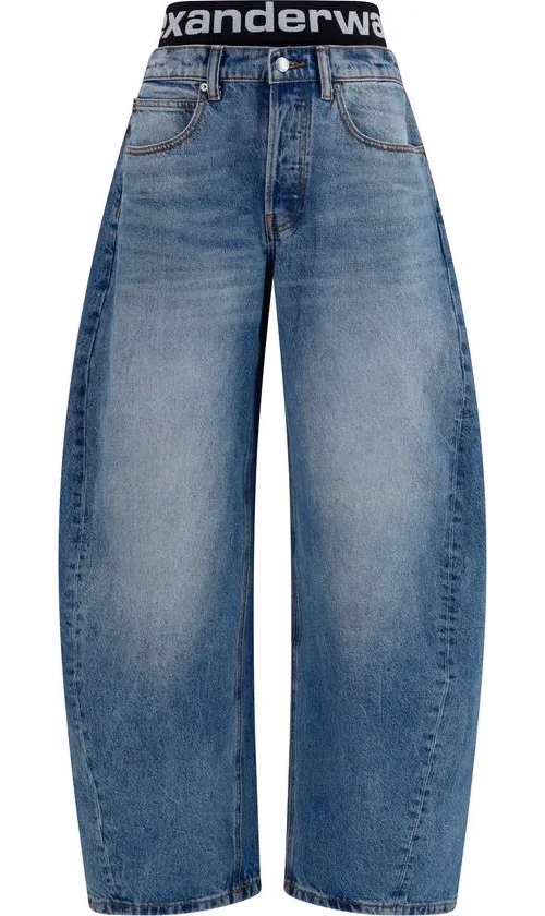 Alexander Wang Blue Cotton Relaxed Fit Jeans