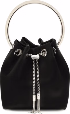 Black Silk Backet Bag