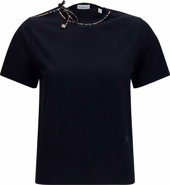 Burberry Black Cotton T-Shirt