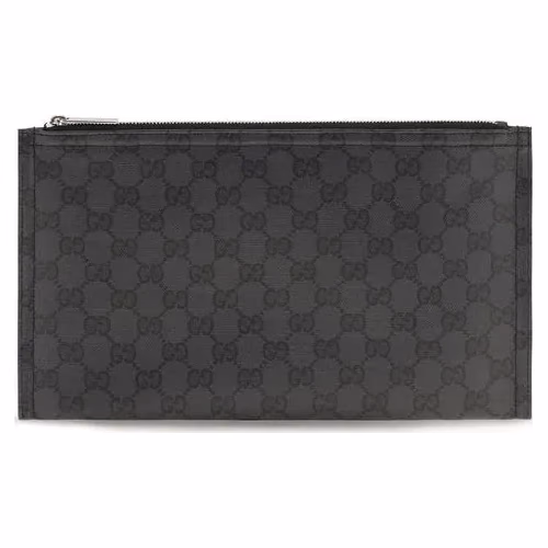 Gucci Black Cotton Clutch Bag
