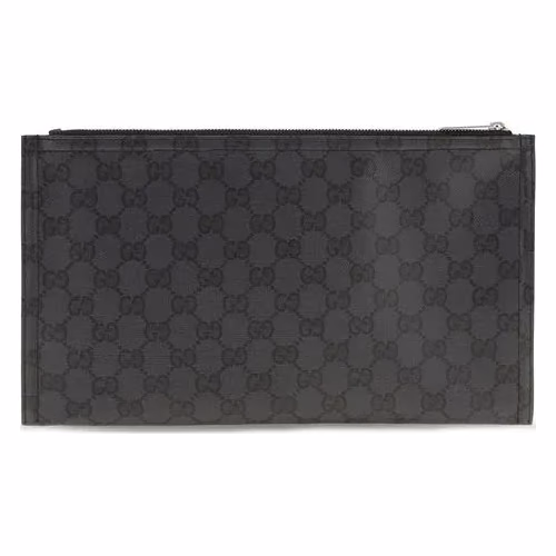 Gucci Black Cotton Clutch Bag