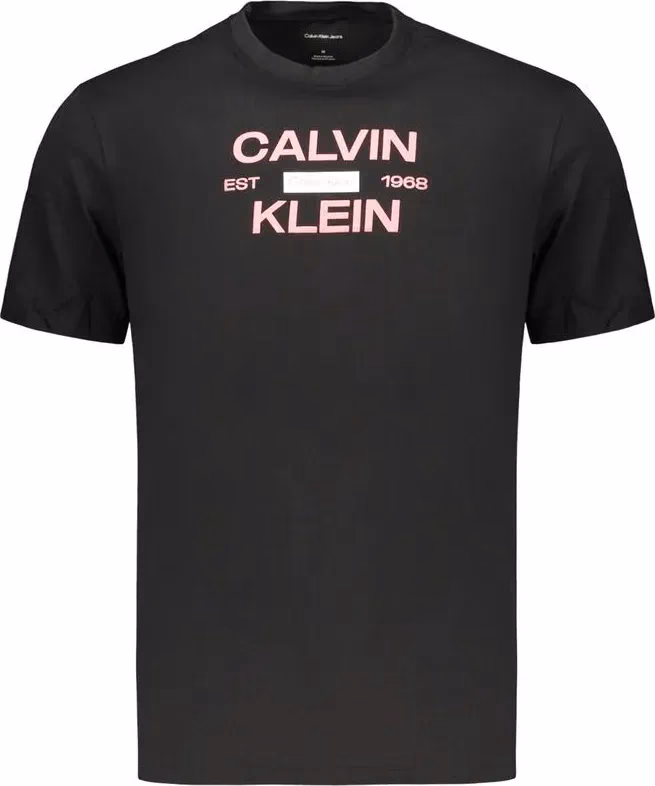 Calvin Klein Black Cotton Men's T-Shirt