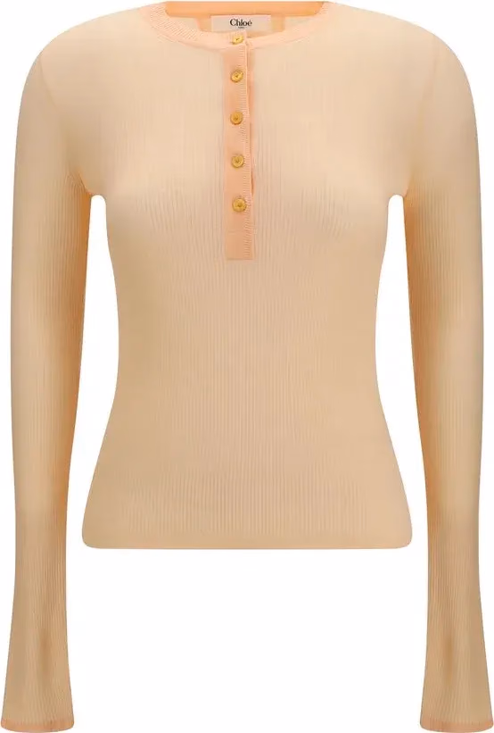 Chloé Orange Wool Oves Aries Sweatshirt