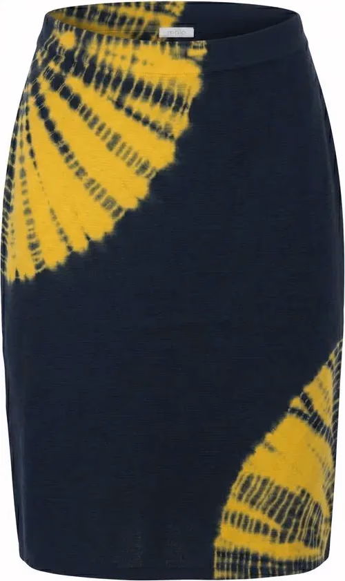 Malo Yellow Cotton Women Skirt
