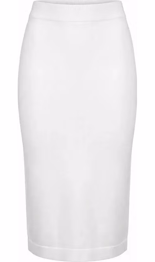Malo White Cotton Women Skirt