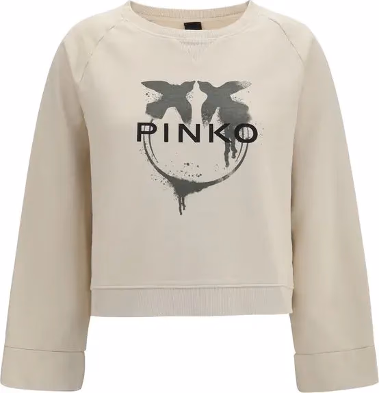 PINKO Beige Cotton Sweatshirt