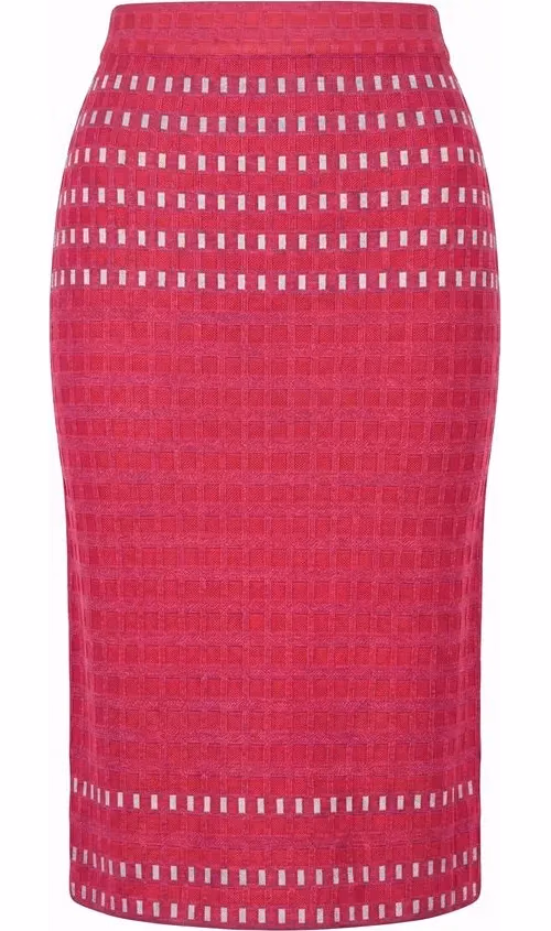 Malo Purple Silk Women Skirt