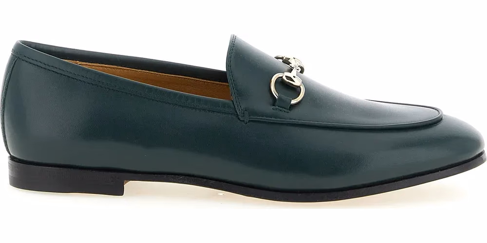 Gucci Bicolor Calfskin Slip-On Loafers