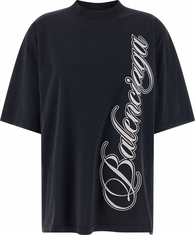 Balenciaga Black Cotton T-Shirt