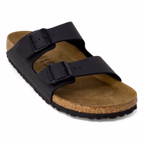 Birkenstock Black Synthetic Flat Sandals