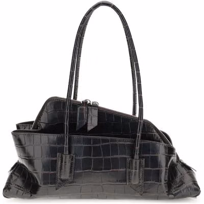 Black Calf Leather Bos Taurus Shoulder Bag