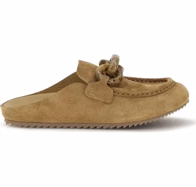 Beige Calf Leather Bos Taurus Moccassin