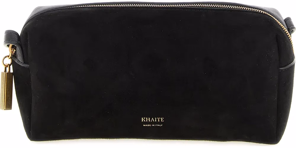 Khaite Black Calfskin Crossbody Bag