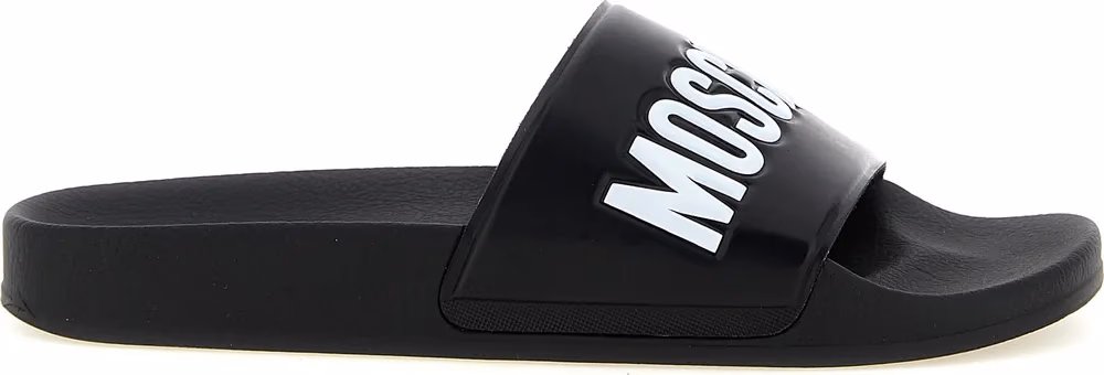 Moschino Bicolor Pvc Slides