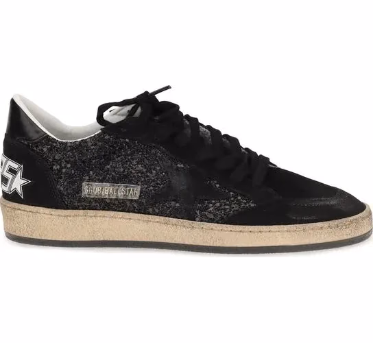 Golden Goose Black Calf Leather Bos Taurus Low Top Sneakers