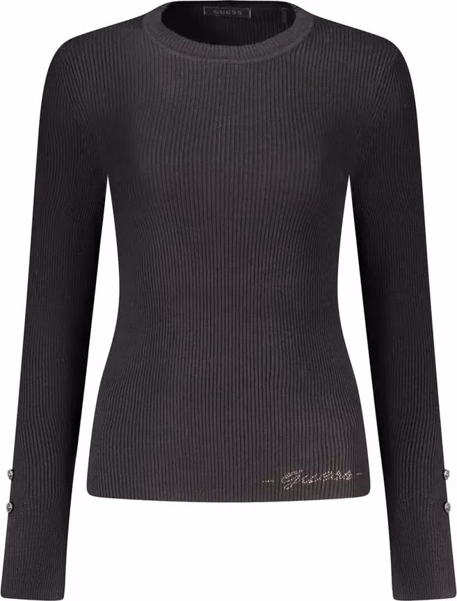 Guess Jeans Black Viscose Women's Sweater