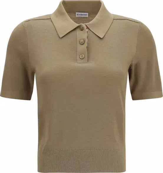 Burberry Bicolor Wool Oves Aries Polo Shirt