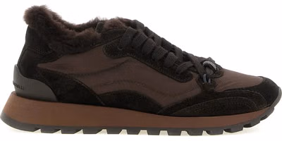 Black Calfskin Athletic Sneakers