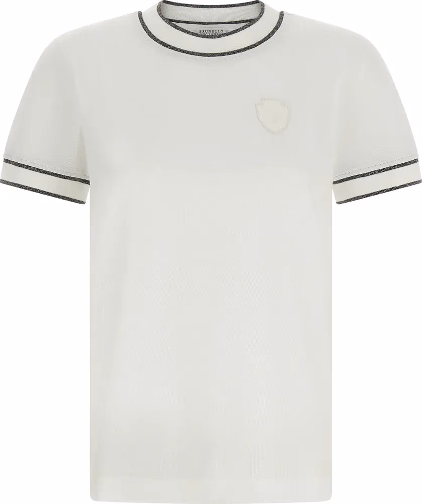 Brunello Cucinelli White Cotton T-Shirt