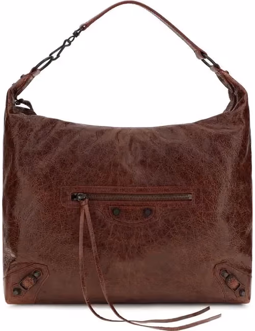 Balenciaga Bordeaux Lamb Ovis Aries Aries Shoulder Bag