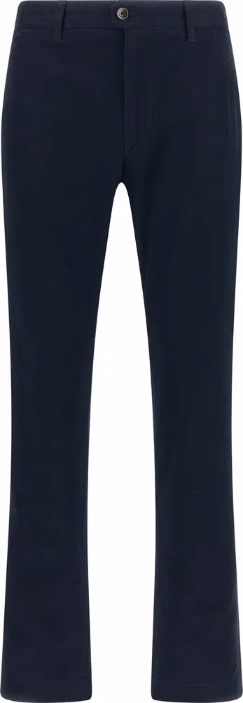 Incotex Blue Cotton Casual Pants