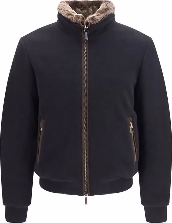 MooRER Black Cashmere Bomber