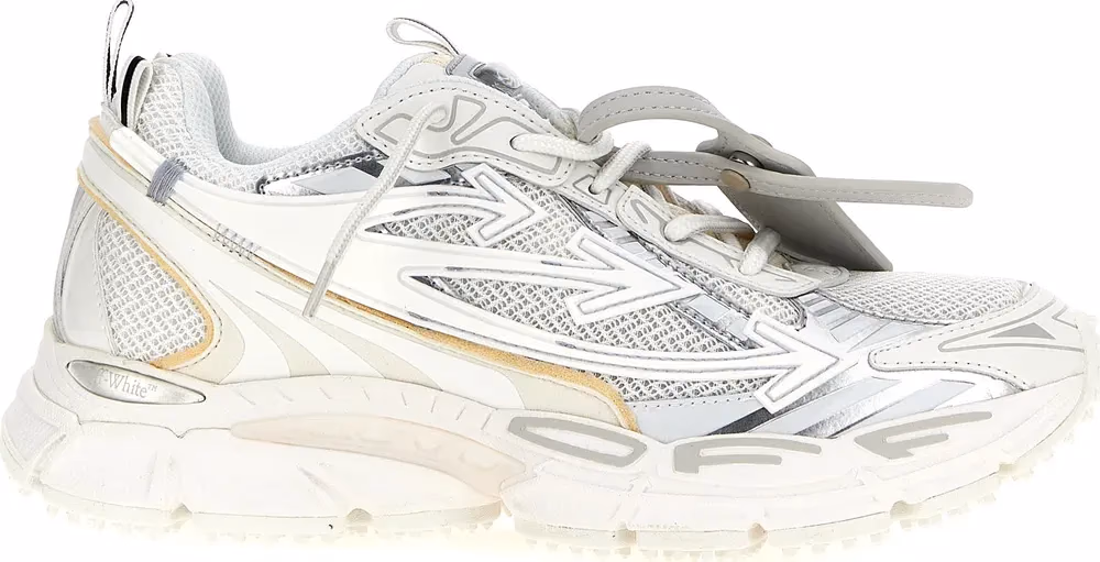 Off-White White Polyethylene Athletic Sneakers