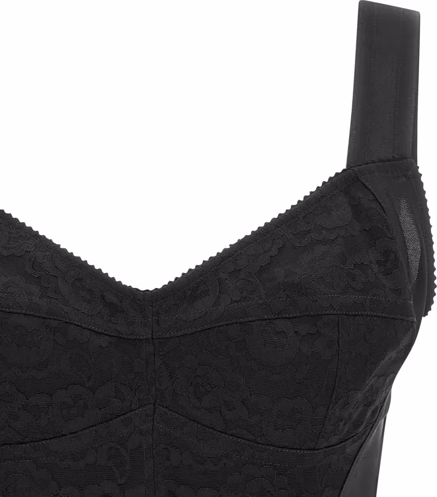 Dolce & Gabbana Black Polyamide Tank Tops
