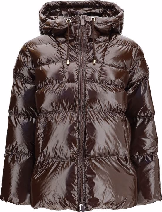 PINKO Brown Polyamide Full-Length Jacket