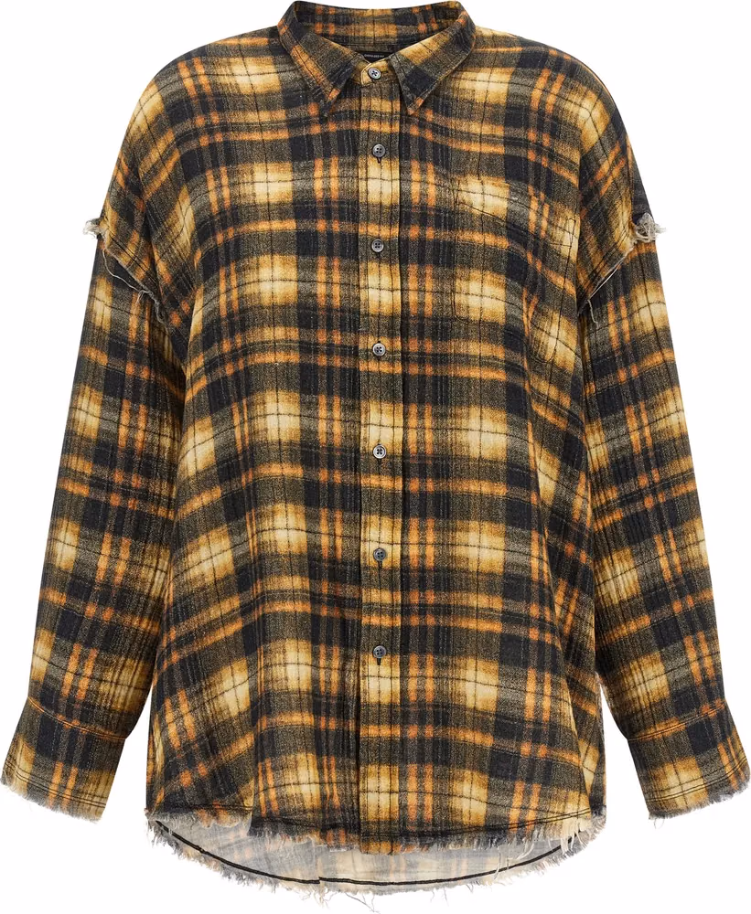 R13 Brown Cotton Blouse