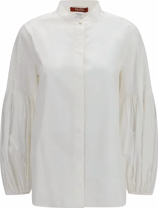 Max Mara White Cotton Blouse