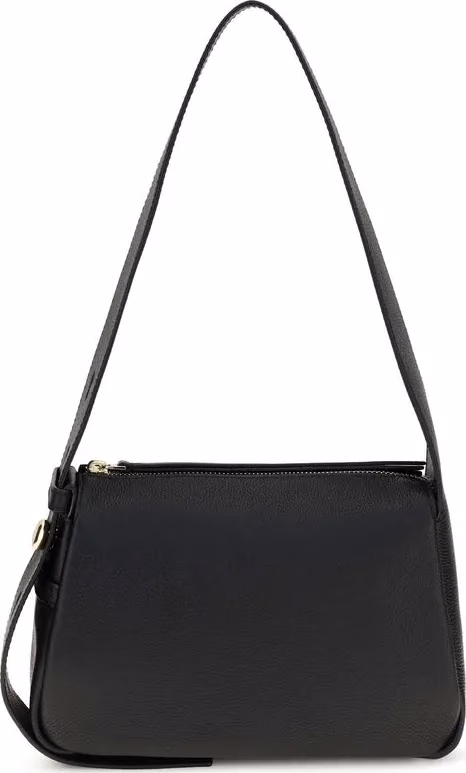 Tory Burch Black Calf Leather Bos Taurus Shoulder Bag