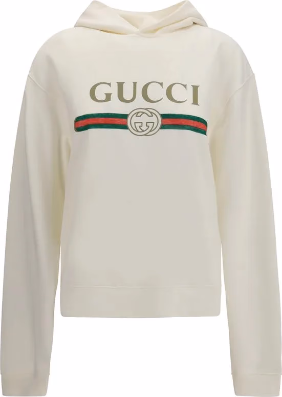 Gucci White Cotton Sweatshirt