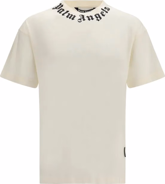 Palm Angels Beige Cotton T-Shirt
