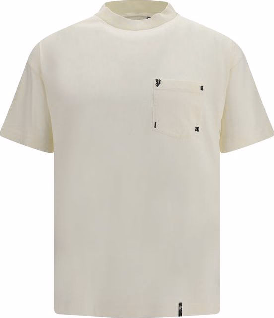 Palm Angels White Cotton T-Shirt