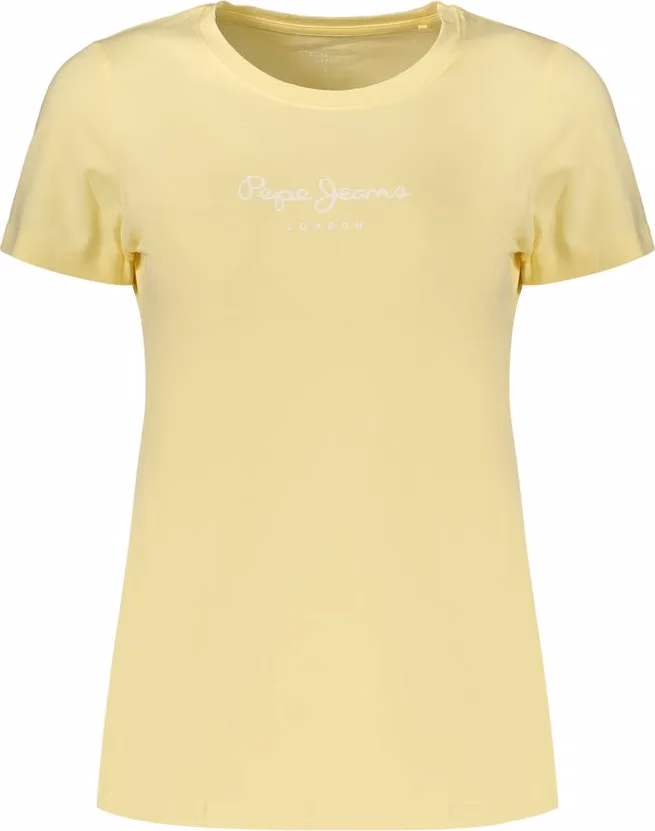 Pepe Jeans Yellow Cotton Women's T-Shirt