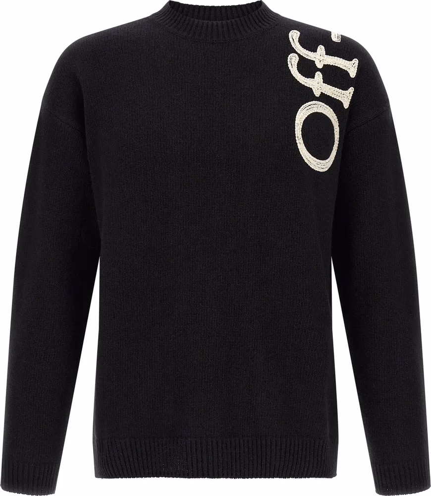 Off-White Bicolor Wool Cardigan