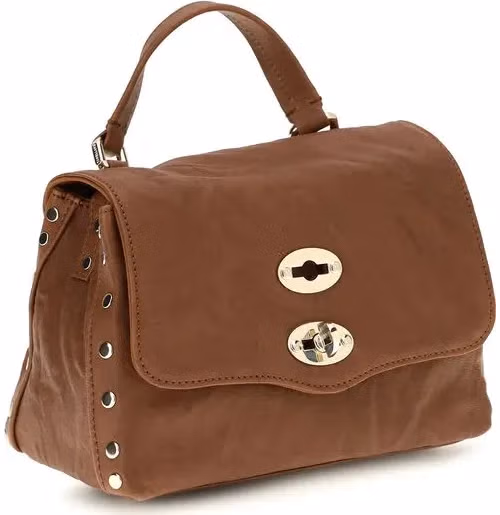 Zanellato Brown Suede Leather Handbag