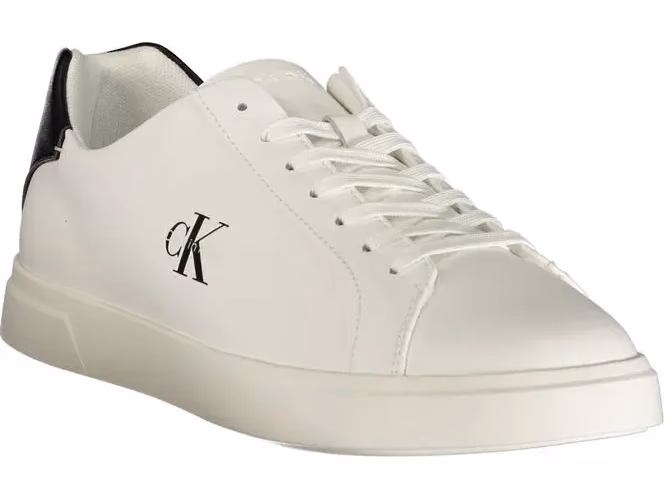Calvin Klein White Polyurethane Men's Sneaker
