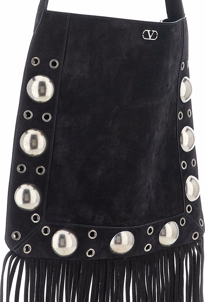 Valentino Garavani Black Calfskin Shoulder Bag